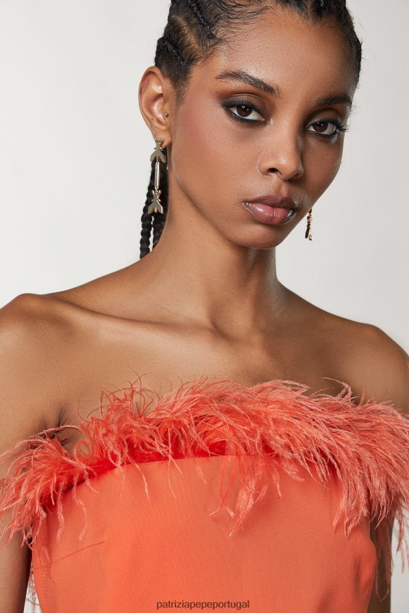 Patrizia Pepe mulheres brincos de latão ouro claro e brilhante acessório TX086V907