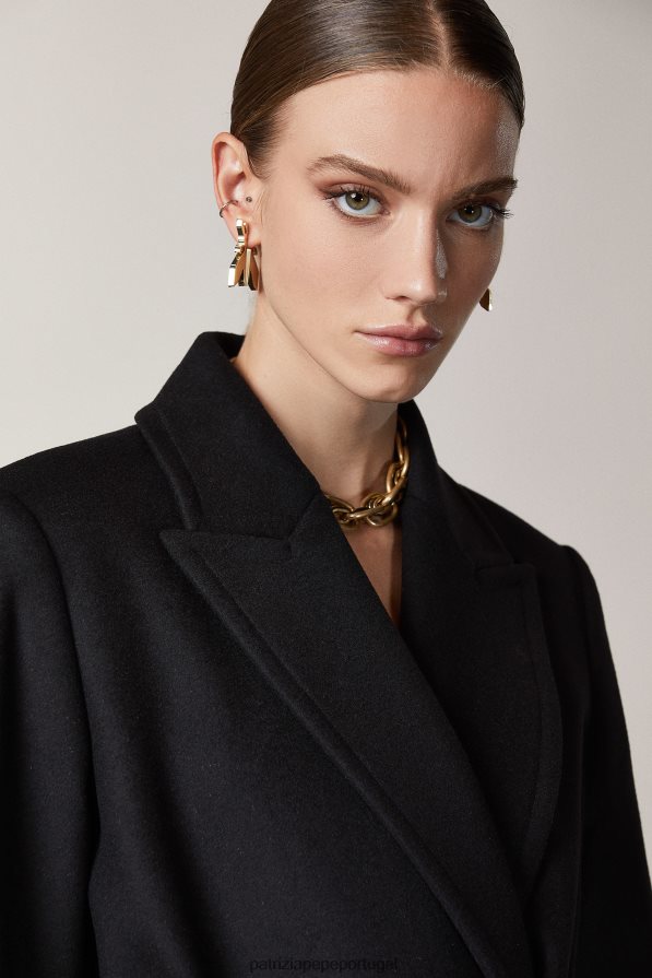 Patrizia Pepe mulheres brincos de latão ouro claro e brilhante acessório TX086V918