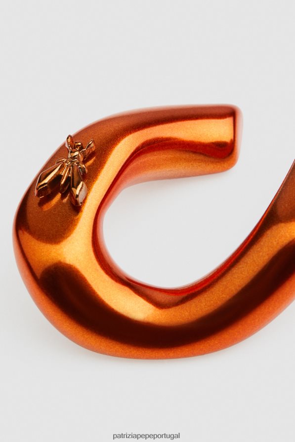 Patrizia Pepe mulheres brincos de mosca coral metálico acessório TX086V901