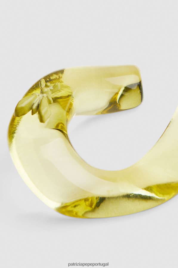 Patrizia Pepe mulheres brincos de mosca limão ensolarado acessório TX086V893