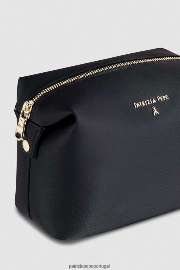 Patrizia Pepe mulheres estojo de beleza de náilon Nero acessório TX086V992
