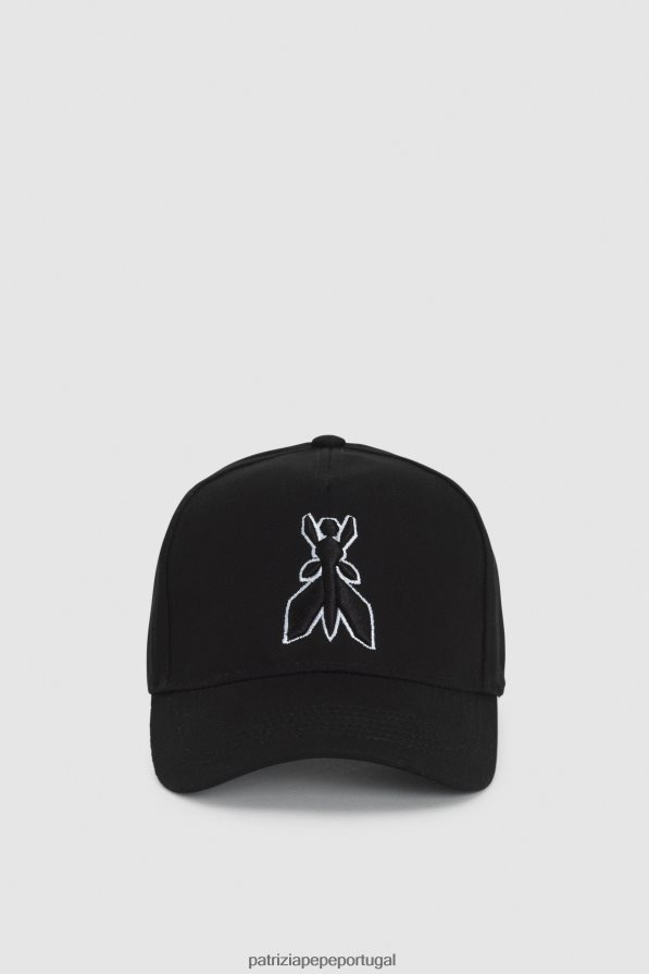 Patrizia Pepe mulheres boné de beisebol voador Nero acessório TX086V936