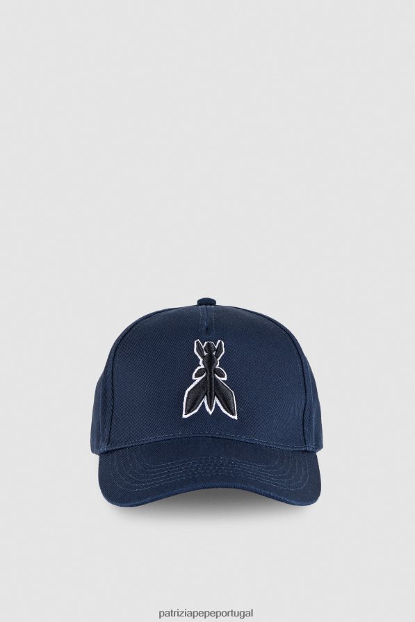 Patrizia Pepe mulheres boné de beisebol voador azul francês acessório TX086V934