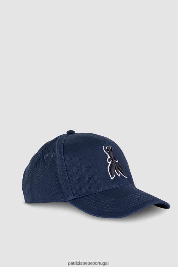Patrizia Pepe mulheres boné de beisebol voador azul francês acessório TX086V934