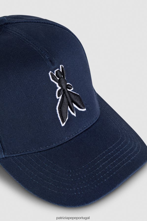 Patrizia Pepe mulheres boné de beisebol voador azul francês acessório TX086V934
