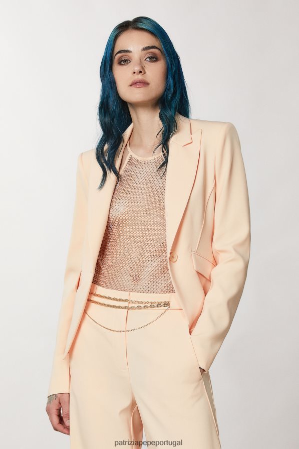 Patrizia Pepe mulheres cinto de corrente de latão cristal de ouro acessório TX086V913