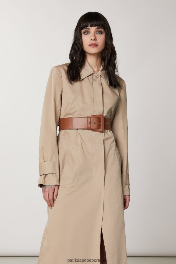 Patrizia Pepe mulheres cinto de couro cintura alta novo cuio acessório TX086V964