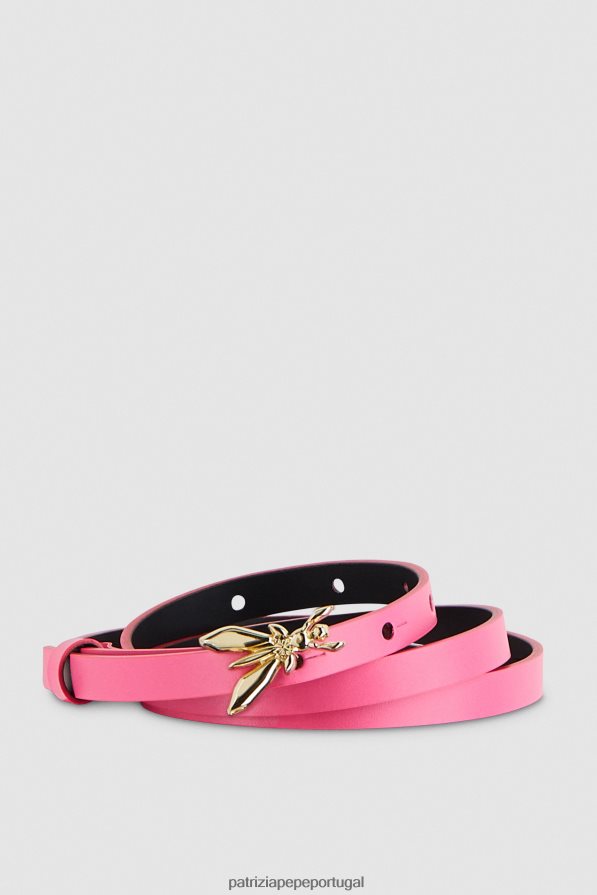 Patrizia Pepe mulheres cinto de couro cintura baixa fúcsia fresca acessório TX086V981