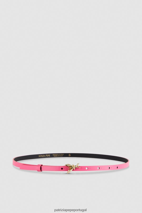 Patrizia Pepe mulheres cinto de couro cintura baixa fúcsia fresca acessório TX086V981