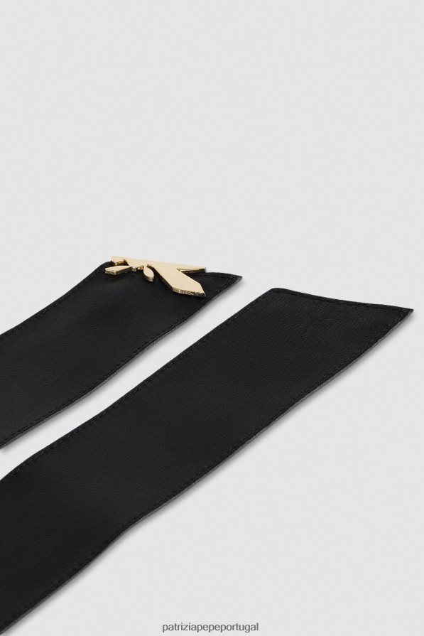 Patrizia Pepe mulheres cinto macio de cintura alta Nero acessório TX086V967