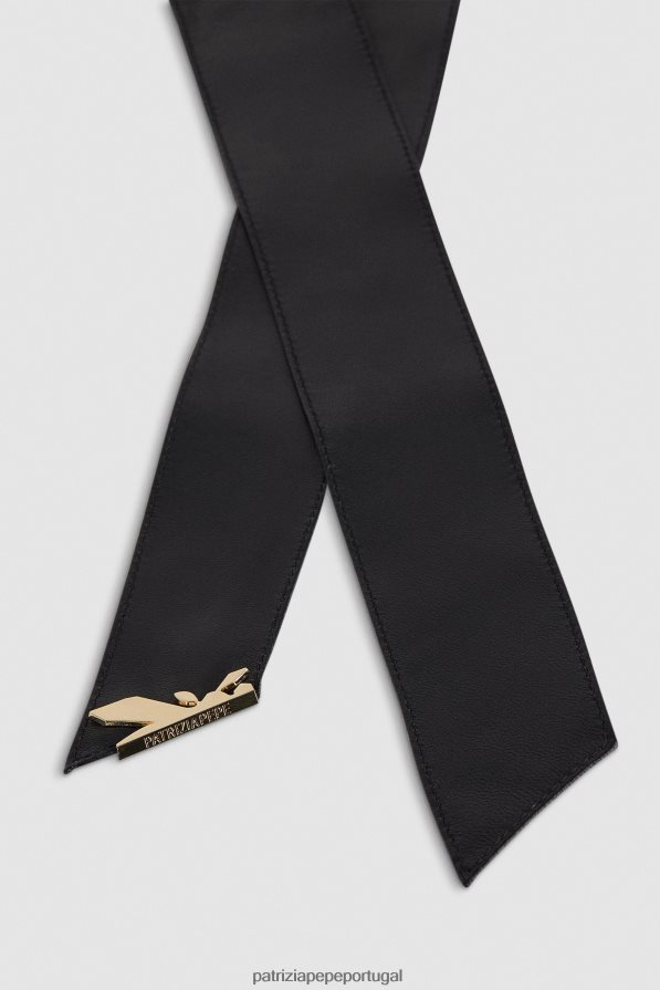 Patrizia Pepe mulheres cinto macio de cintura alta Nero acessório TX086V967