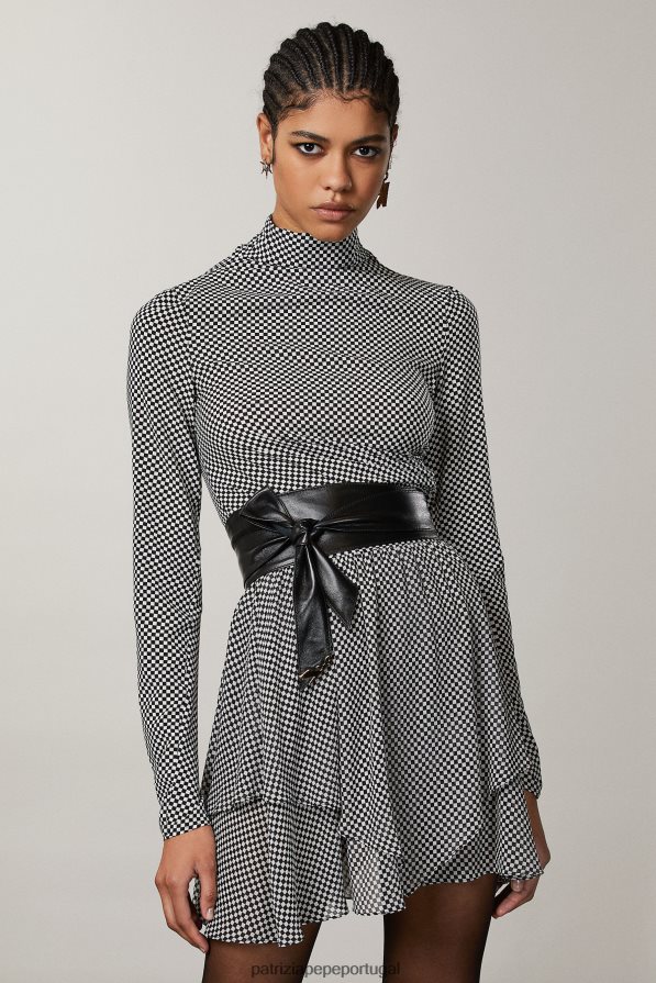 Patrizia Pepe mulheres cinto macio de cintura alta Nero acessório TX086V967