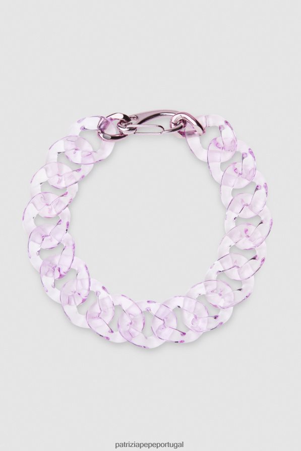 Patrizia Pepe mulheres colar de corrente lilás fresco acessório TX086V894
