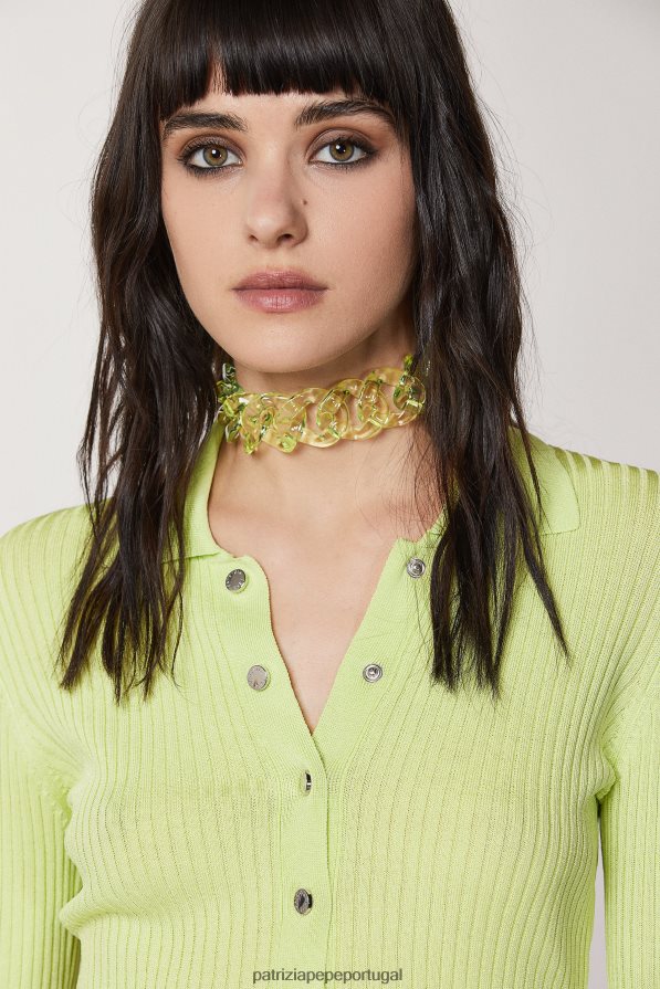 Patrizia Pepe mulheres colar de corrente limão ensolarado acessório TX086V892