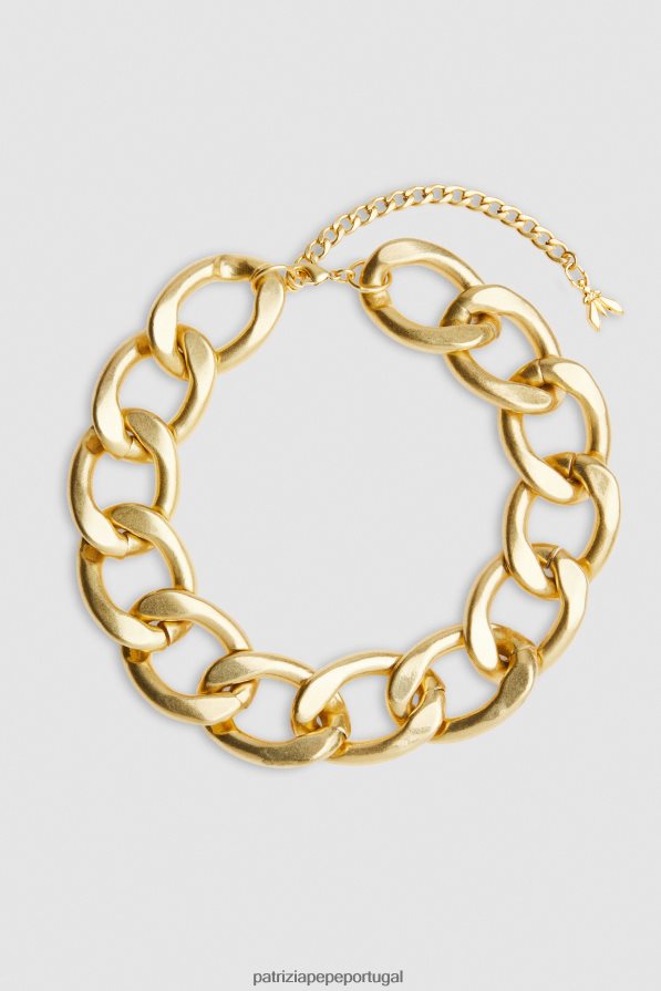 Patrizia Pepe mulheres maxi colar de corrente ouro antigo acessório TX086V884