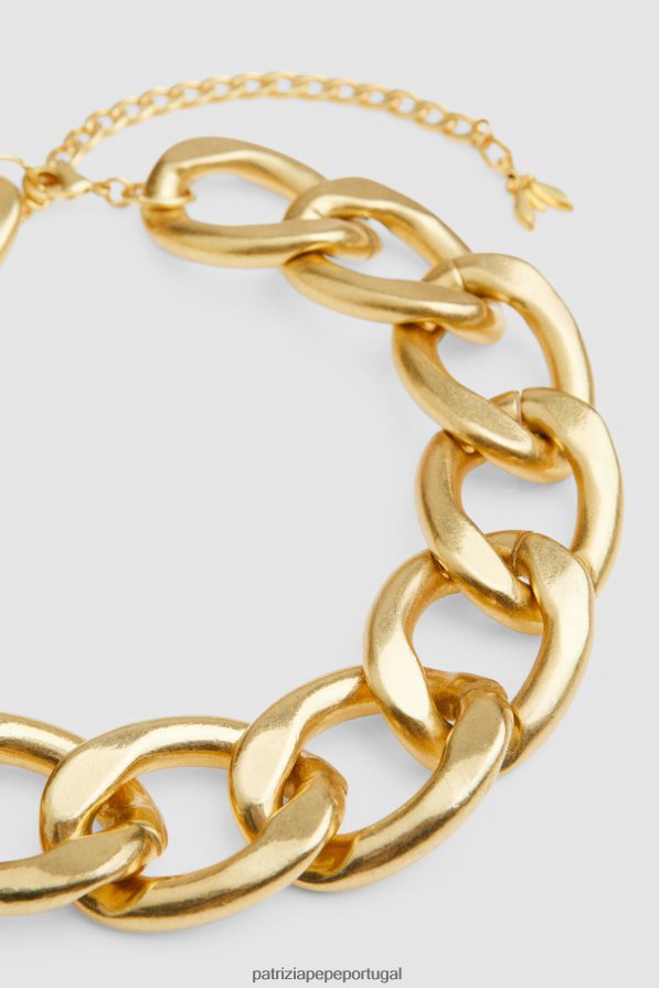 Patrizia Pepe mulheres maxi colar de corrente ouro antigo acessório TX086V884
