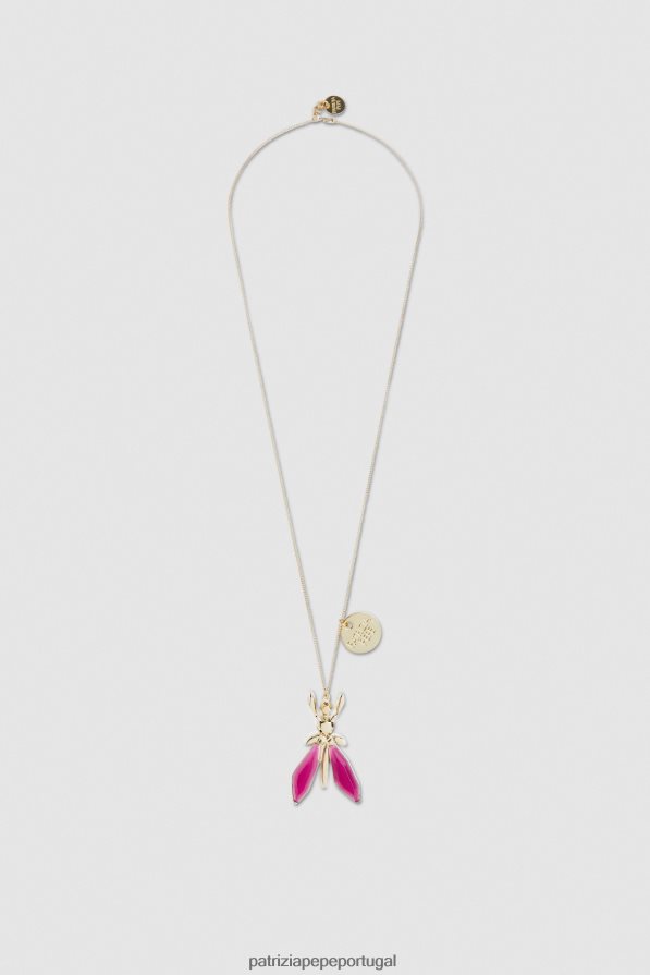 Patrizia Pepe mulheres precioso colar de mosca orquídea roxa acessório TX086V909