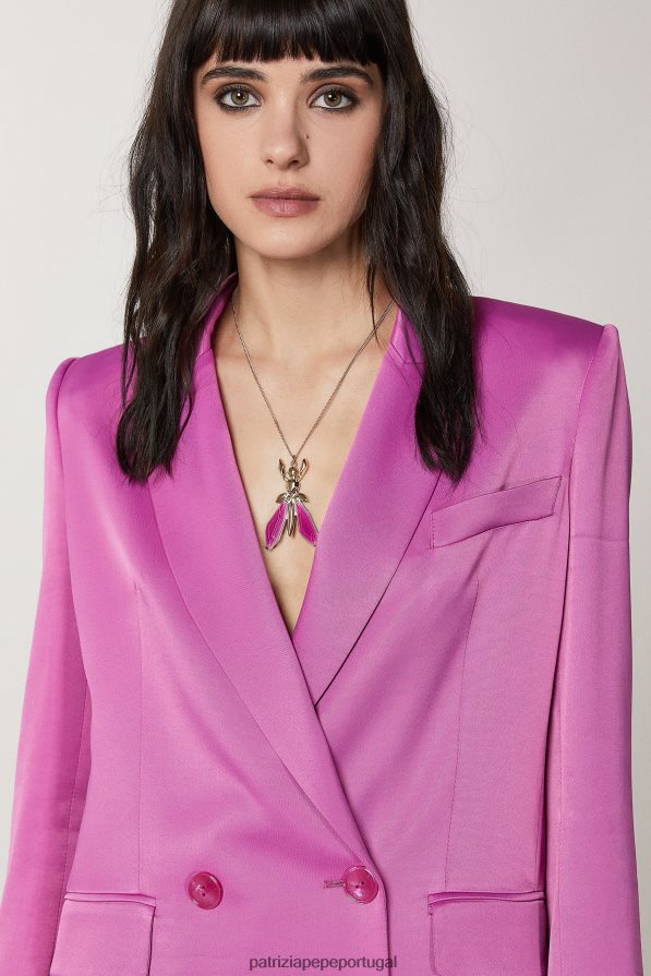 Patrizia Pepe mulheres precioso colar de mosca orquídea roxa acessório TX086V909