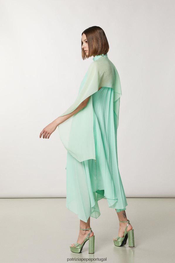 Patrizia Pepe mulheres estola de viscose chiffon planeta verde acessório TX086V932