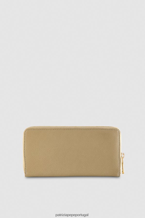 Patrizia Pepe mulheres bolsa essencial com zíper verde sálvia acessório TX086V993