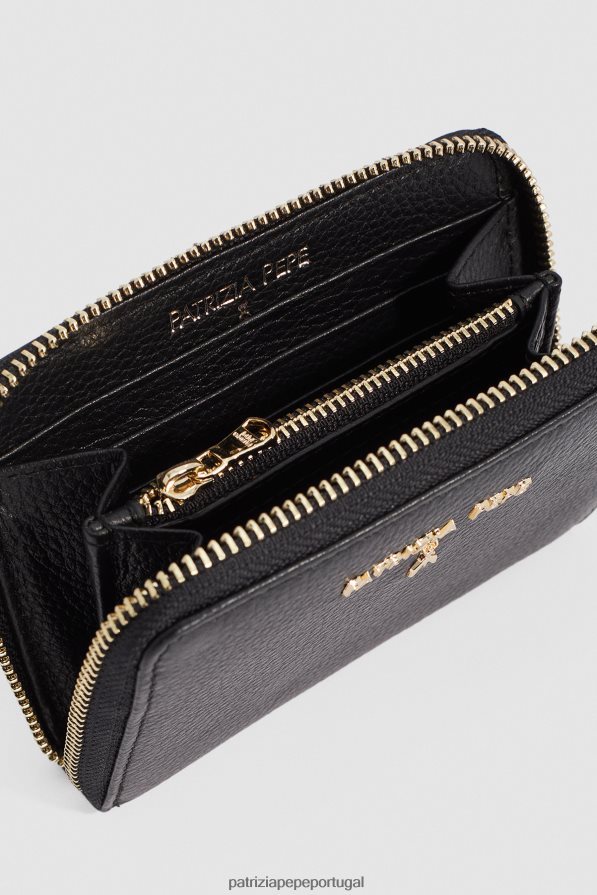 Patrizia Pepe mulheres bolsa média com zíper \"essencial\" Nero acessório TX086V1003