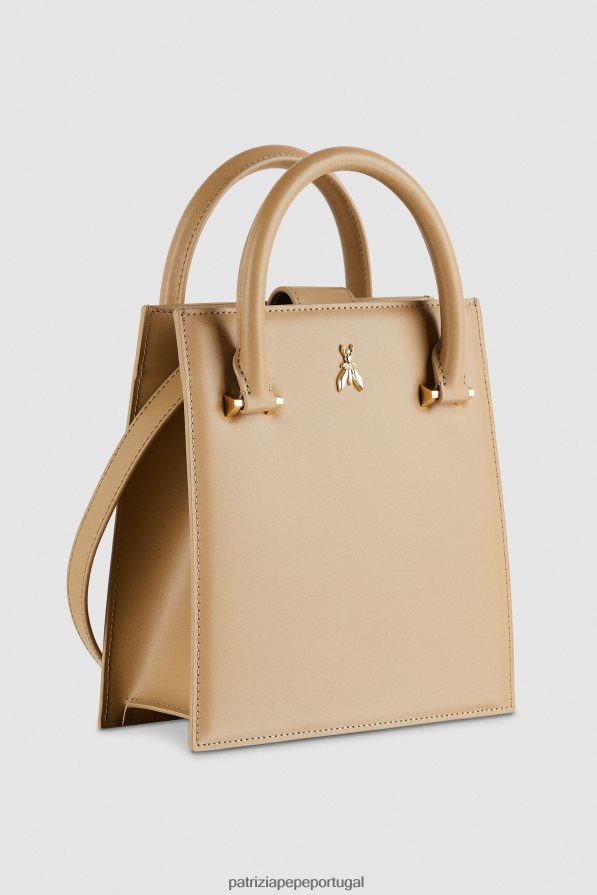 Patrizia Pepe mulheres bolsa com alça de ombro areia de inverno bolsas | TX086V758