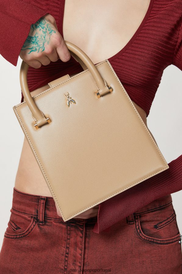 Patrizia Pepe mulheres bolsa com alça de ombro areia de inverno bolsas | TX086V758