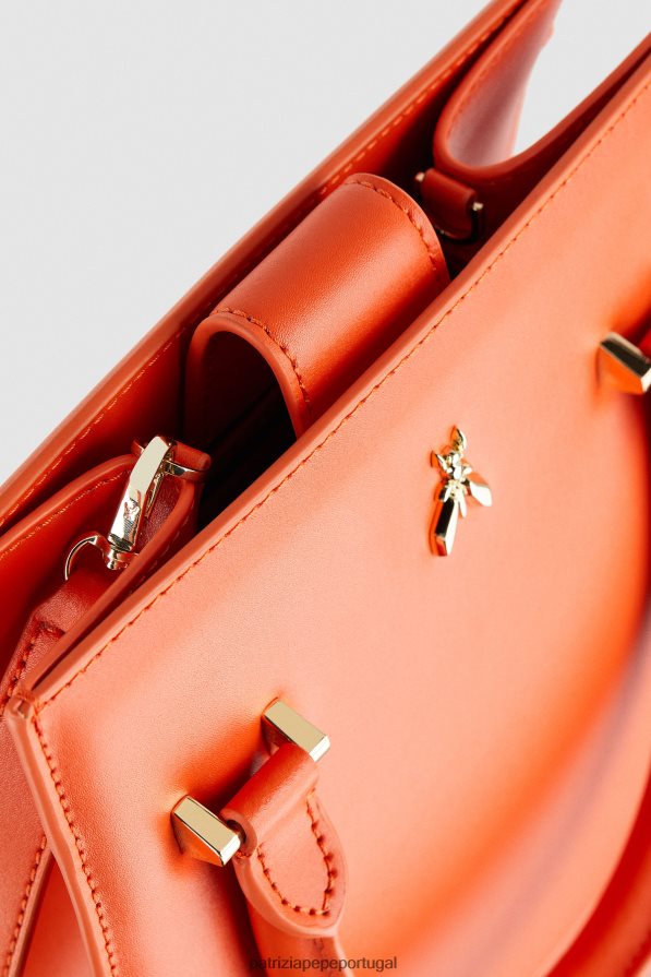 Patrizia Pepe mulheres bolsa com alça de ombro laranja solar bolsas | TX086V760