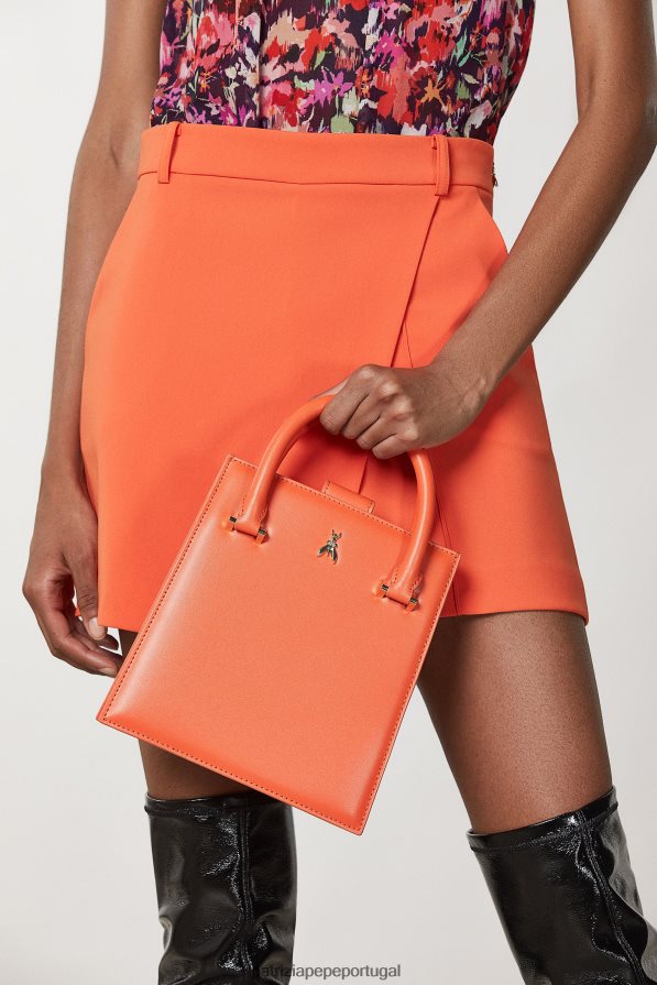 Patrizia Pepe mulheres bolsa com alça de ombro laranja solar bolsas | TX086V760