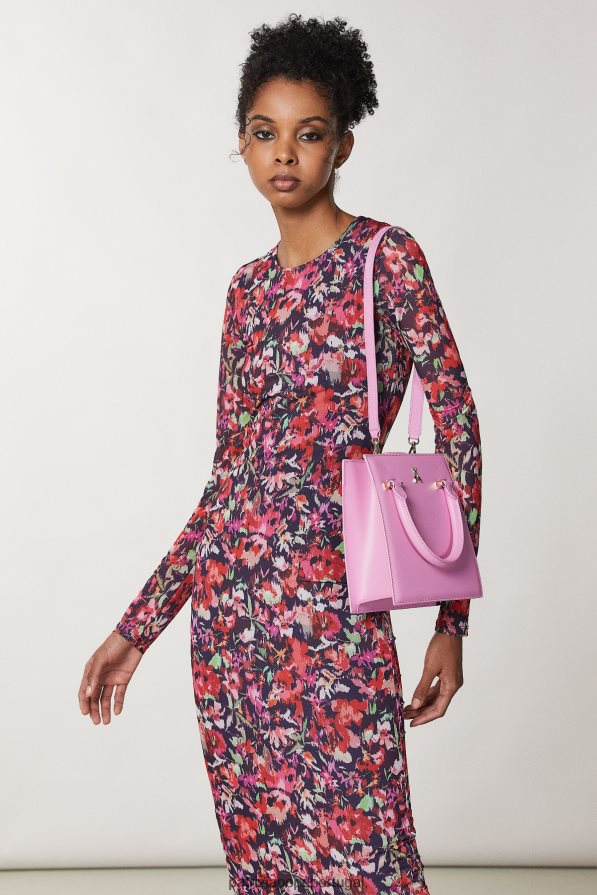 Patrizia Pepe mulheres bolsa com alça de ombro malva virtual bolsas | TX086V761