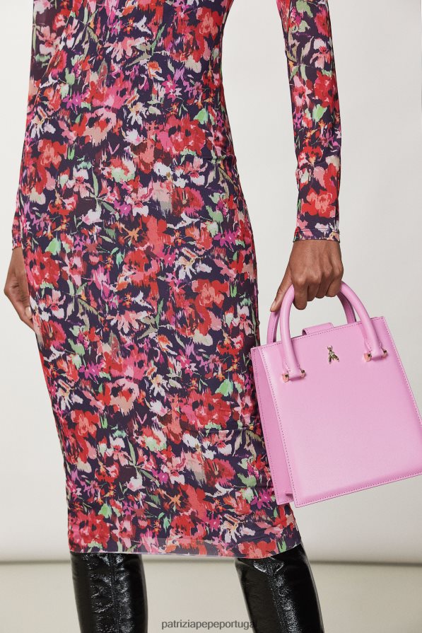 Patrizia Pepe mulheres bolsa com alça de ombro malva virtual bolsas | TX086V761