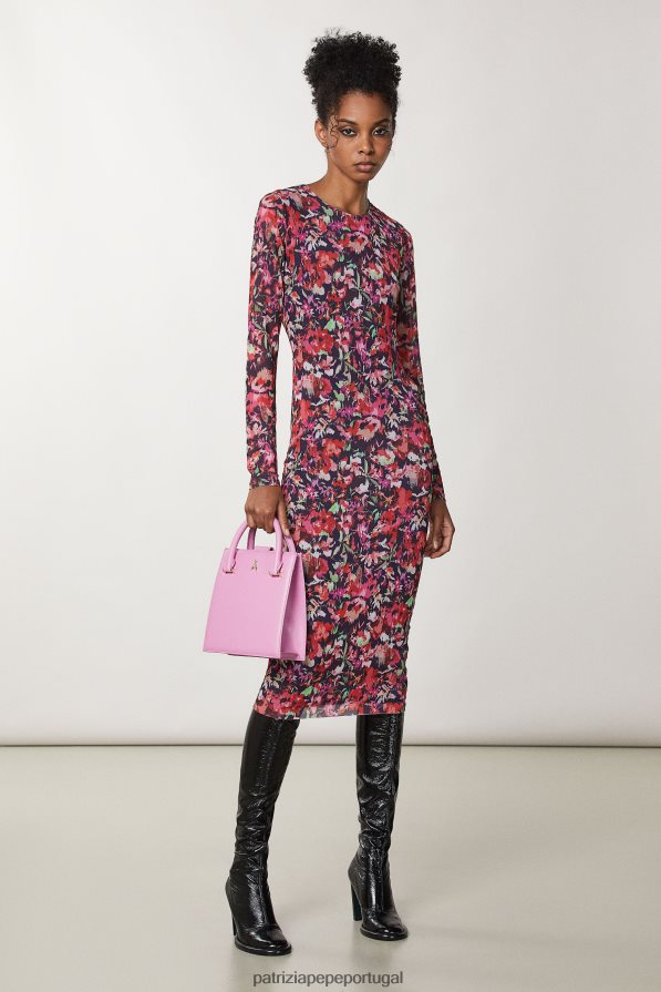 Patrizia Pepe mulheres bolsa com alça de ombro malva virtual bolsas | TX086V761