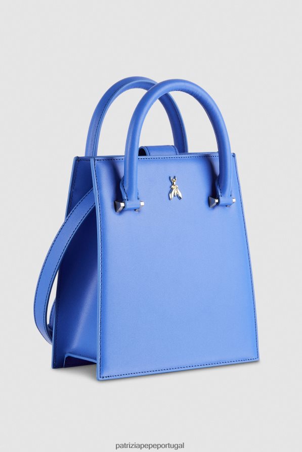 Patrizia Pepe mulheres bolsa com alça de ombro raio azul bolsas | TX086V717