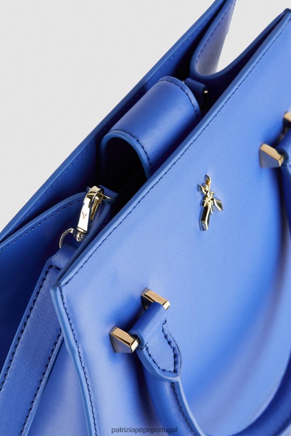 Patrizia Pepe mulheres bolsa com alça de ombro raio azul bolsas | TX086V717