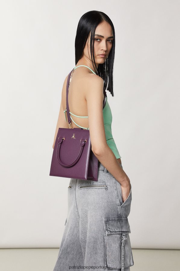 Patrizia Pepe mulheres bolsa com alça de ombro roxo futurista bolsas | TX086V756