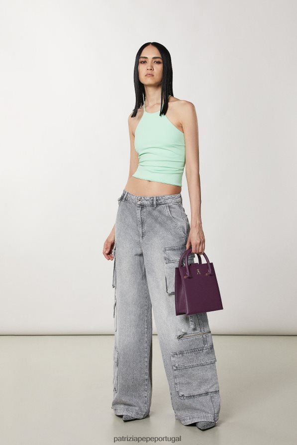 Patrizia Pepe mulheres bolsa com alça de ombro roxo futurista bolsas | TX086V756