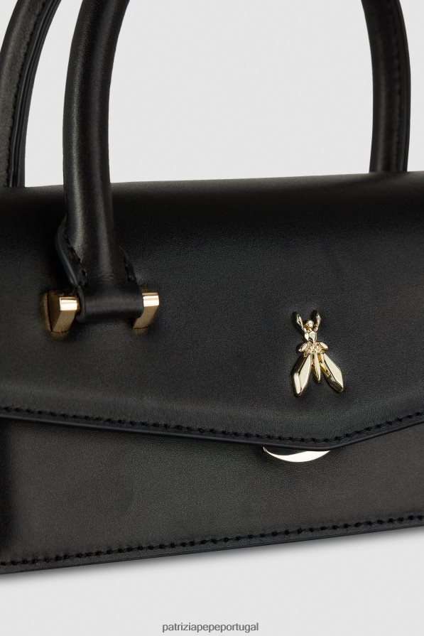 Patrizia Pepe mulheres mosca de couro bamby Nero bolsas | TX086V745