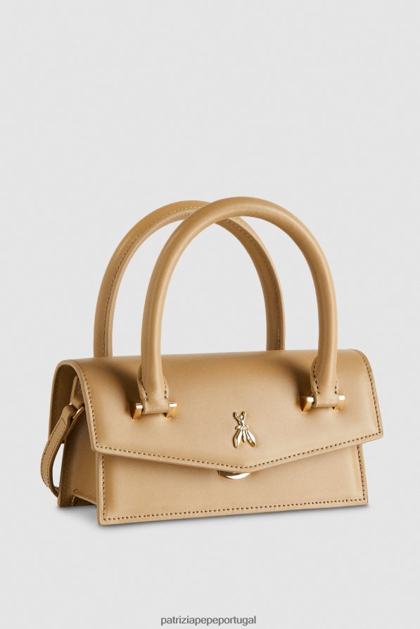 Patrizia Pepe mulheres mosca de couro bamby areia de inverno bolsas | TX086V746