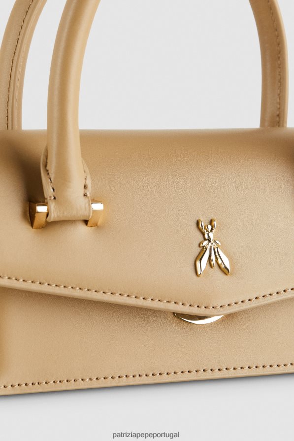 Patrizia Pepe mulheres mosca de couro bamby areia de inverno bolsas | TX086V746