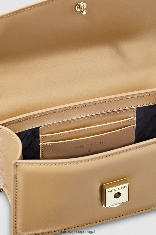 Patrizia Pepe mulheres mosca de couro bamby areia de inverno bolsas | TX086V746