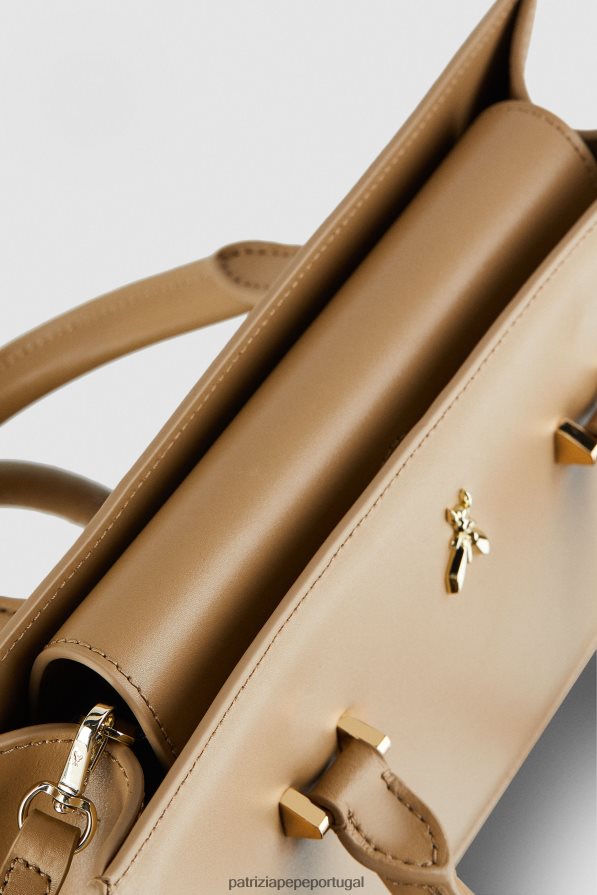 Patrizia Pepe mulheres mosca de couro bamby areia de inverno bolsas | TX086V759