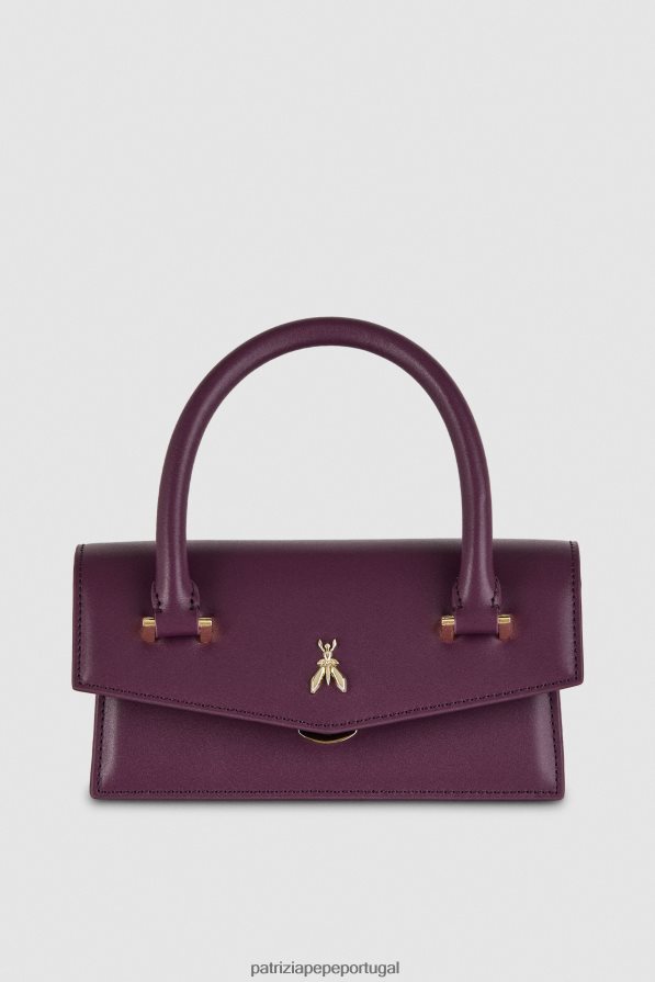 Patrizia Pepe mulheres mosca de couro bamby roxo futurista bolsas | TX086V744