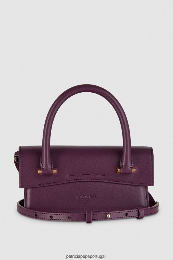 Patrizia Pepe mulheres mosca de couro bamby roxo futurista bolsas | TX086V744