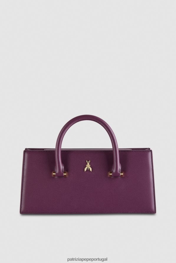 Patrizia Pepe mulheres mosca de couro bamby roxo futurista bolsas | TX086V757