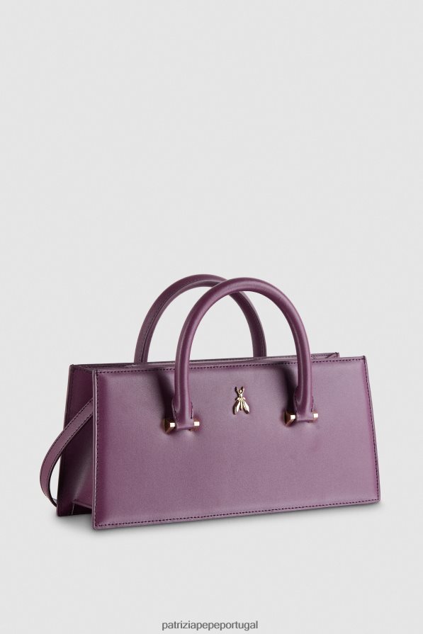 Patrizia Pepe mulheres mosca de couro bamby roxo futurista bolsas | TX086V757