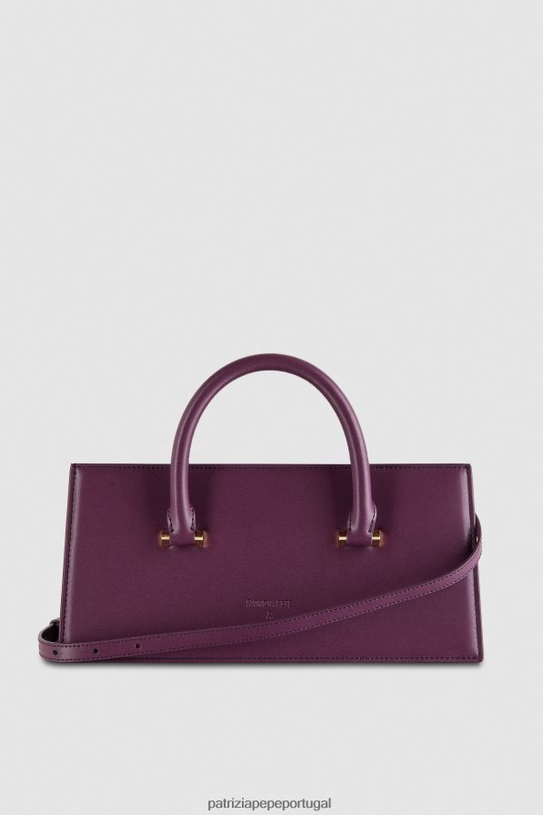 Patrizia Pepe mulheres mosca de couro bamby roxo futurista bolsas | TX086V757
