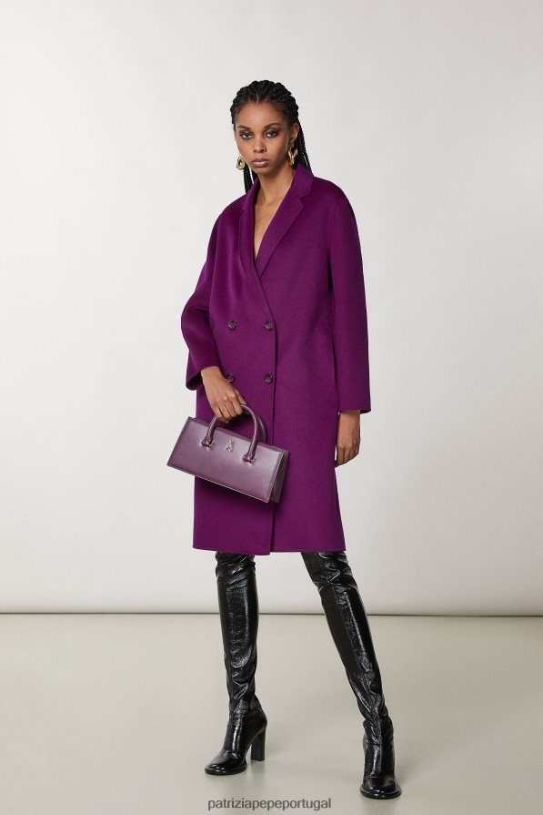 Patrizia Pepe mulheres mosca de couro bamby roxo futurista bolsas | TX086V757