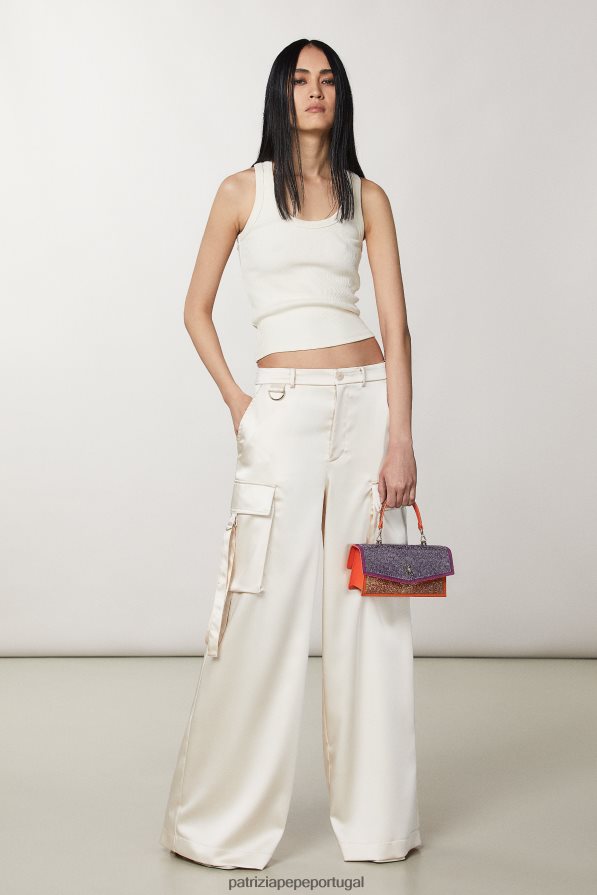 Patrizia Pepe mulheres mosca de strass bamby strass fúcsia e laranja bolsas | TX086V735