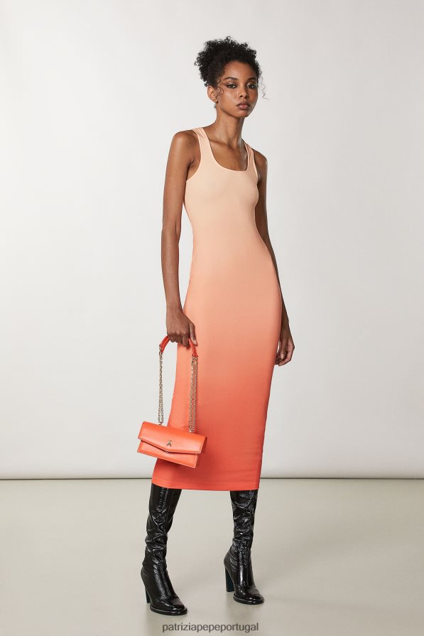 Patrizia Pepe mulheres voar bamby couro laranja solar bolsas | TX086V734