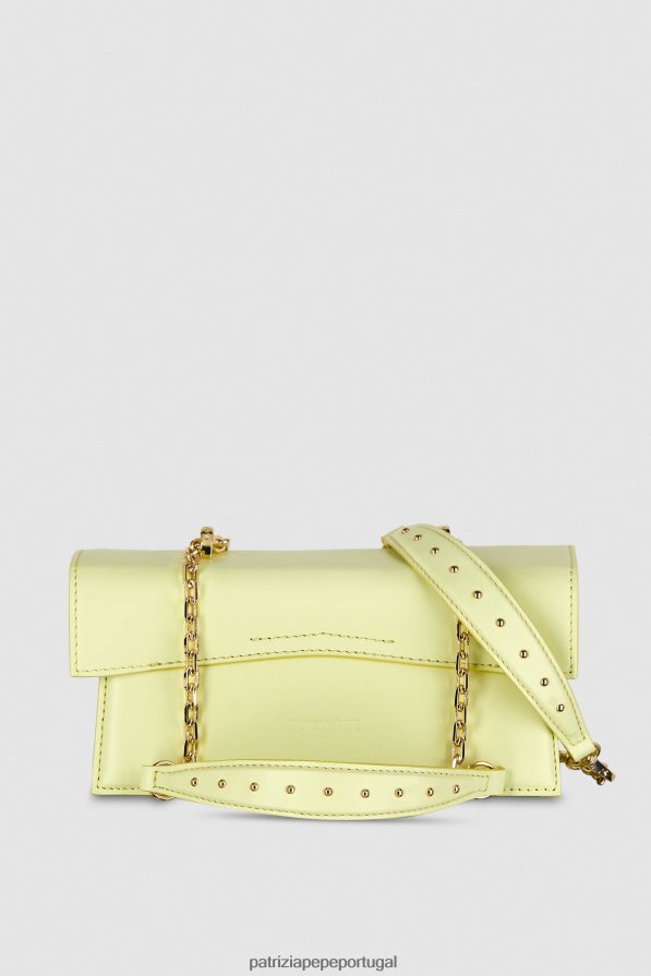 Patrizia Pepe mulheres voar bamby couro limão claro e ensolarado bolsas | TX086V737